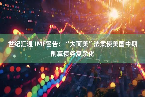世纪汇通 IMF警告：“大而美”法案使美国中期削减债务复杂化